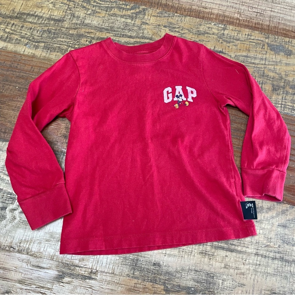 Disney Toddler 4 Gap Mickey Mouse long sleeve T Shirt organic cotton